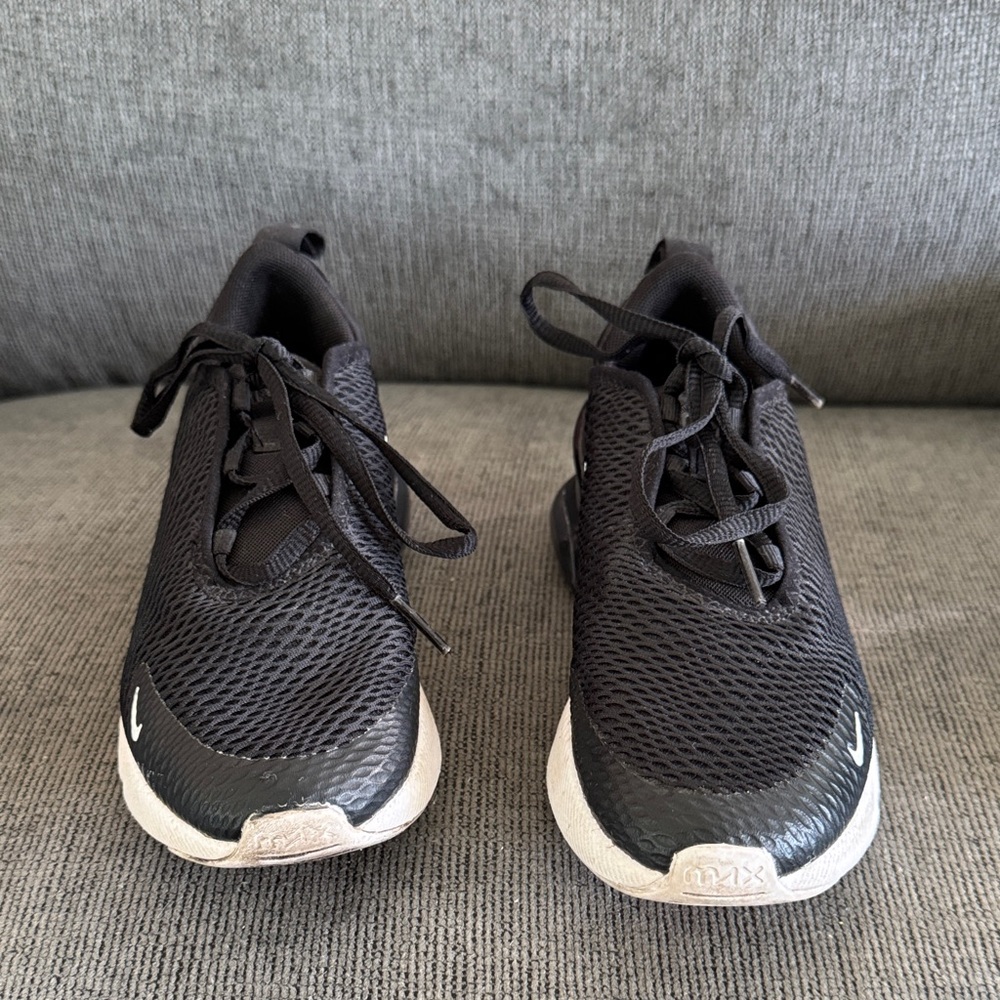 Kids Black Mesh Sneakers